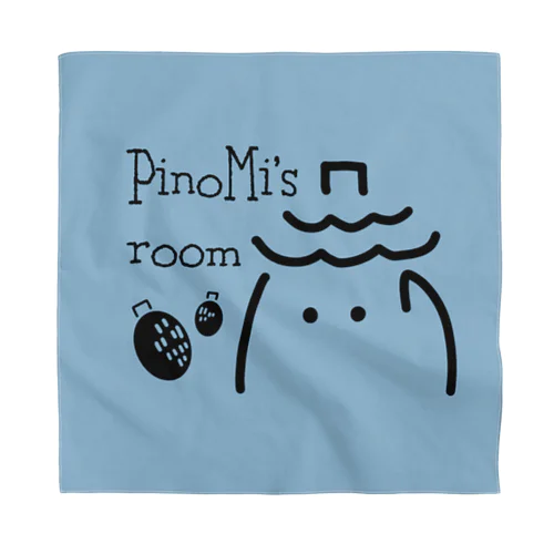 PinoMi's room（青） Bandana