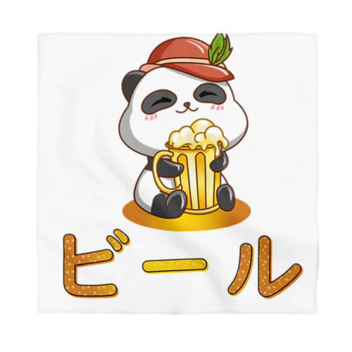  Cute Panda Drinking Beer Octoberfest バンダナ