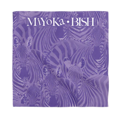 Purple Zebra by MiYoKa-BISH バンダナ