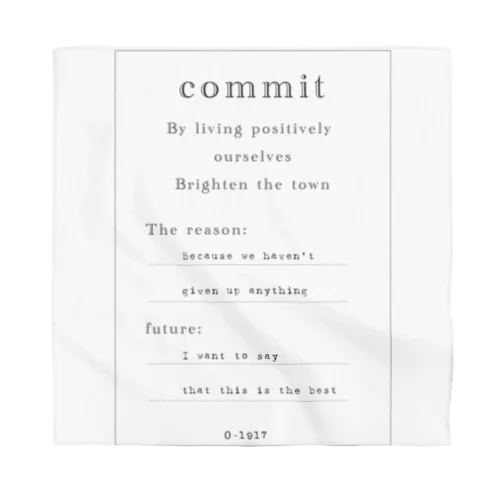 commit Bandana