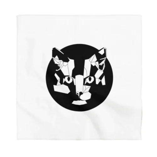 ジオメトリック猫 Bandana