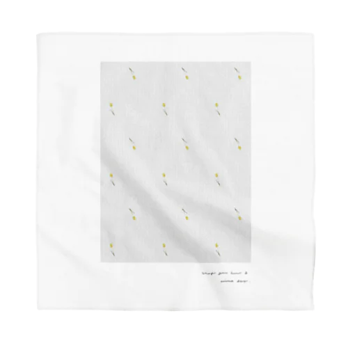 Yellow Flower Pattern  Bandana