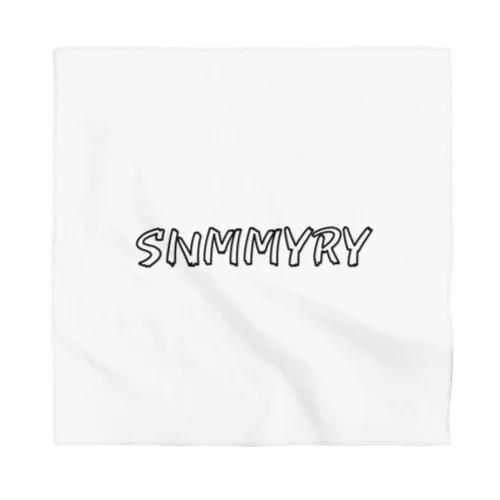 SNMMYRYボックスロゴ　パターンB Bandana