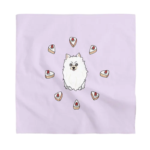  a pomeranian / shortcake Bandana