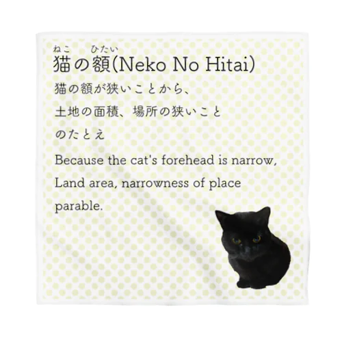 猫の額-Neko No Hitai- Bandana