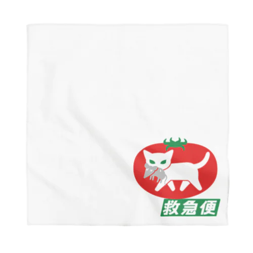 白猫トマトの救急便 Bandana