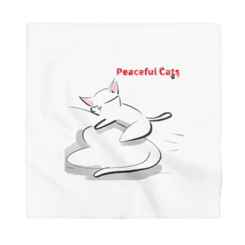 Peaceful Cats おやすみ Bandana