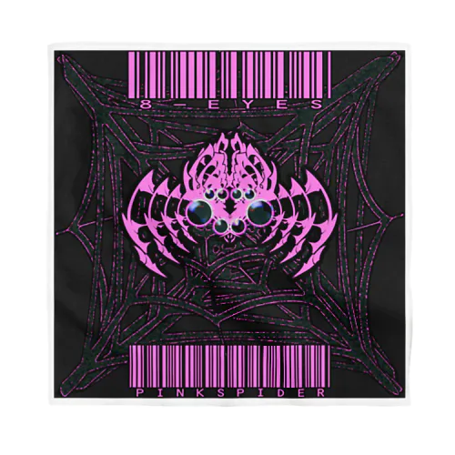 8-EYES PINKSPIDER BLK Bandana