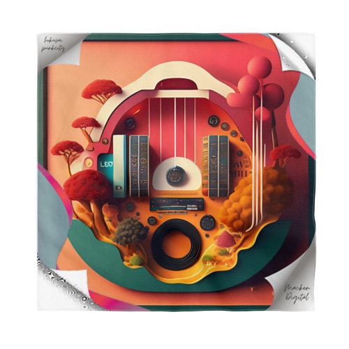 lofiアート盆栽ファンクmusic Bandana