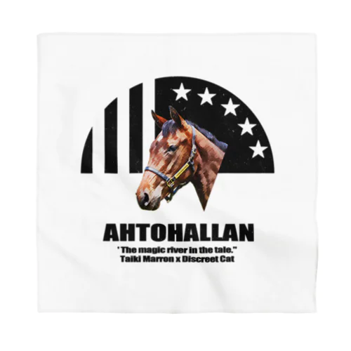 AHTOHALLAN・黒 Bandana