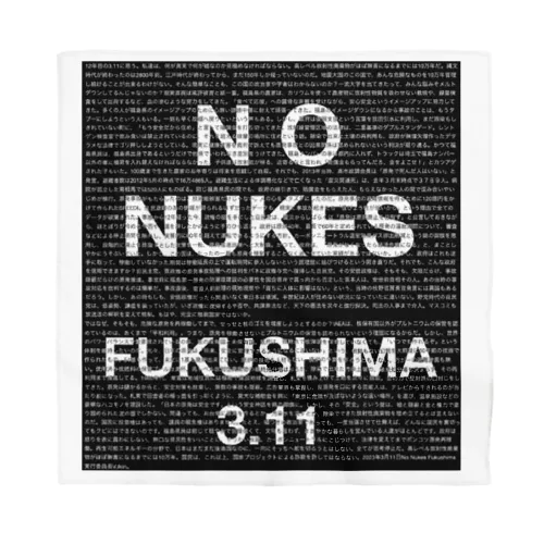 No Nukes Fukushima 3.11 バンダナ