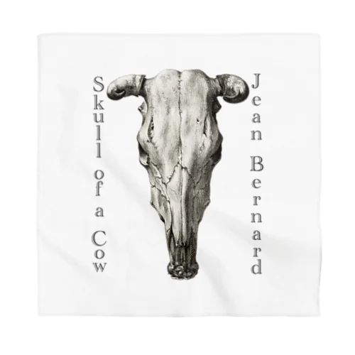 牛の頭蓋骨　ジーン・バーナード　Jean Bernard / Skull of a Cow Bandana