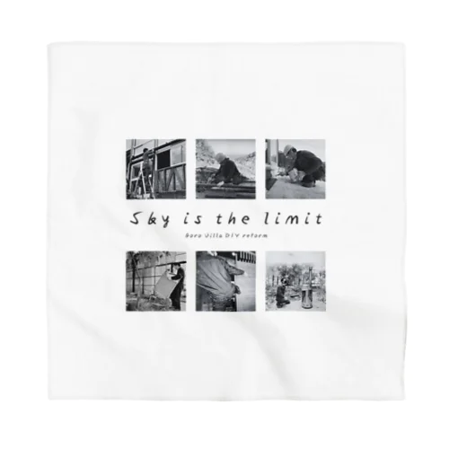 【公式グッズ2】ボロ別荘DIYリフォーム Sky is the limit ver. Bandana