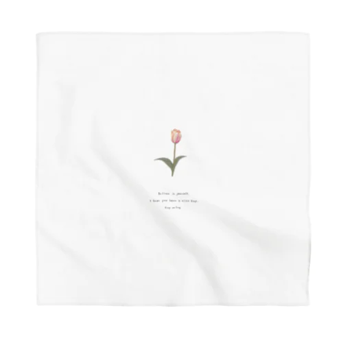 Sakura Peach Tulip . Bandana