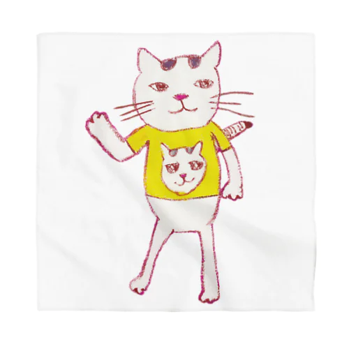 こんなふうに見えるニャン（ねこシンプル）【復刻シリーズ】 Bandana