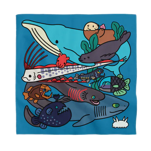 海の生き物たち Bandana