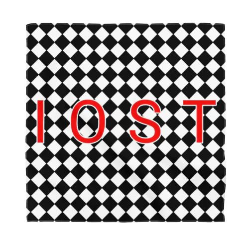 IOSTバーサスデザイン③(菱形黒) Bandana