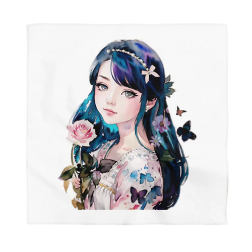 花と蝶のプリンセスガール Bandana