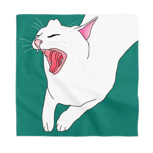 猫あくび Bandana