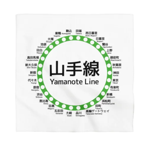 JR山手線路線図 Bandana