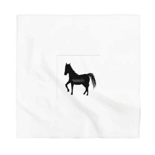  silhouette horse Bandana