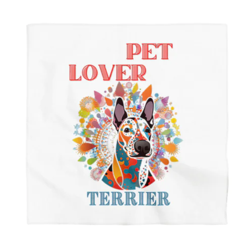 pet lover ブルテリア Bandana