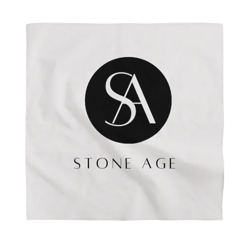 Stone Age のロゴ バンダナ