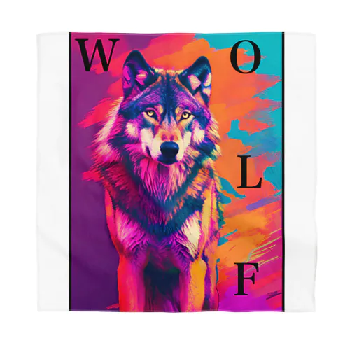 WOLF  バンダナ