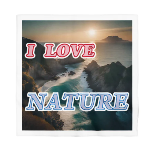 I LOVE NATURE バンダナ