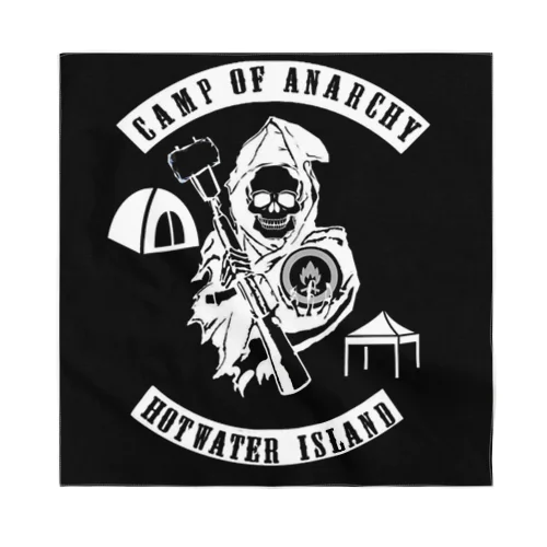 CAMP OF ANARCHY  motorcycle club HOT ILAND バンダナ