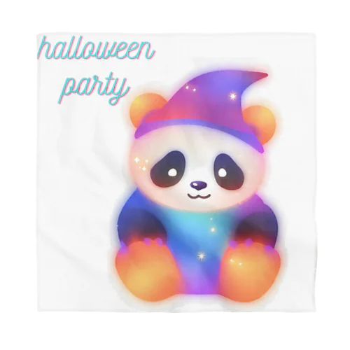 halloween panda バンダナ