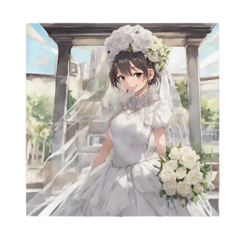 ウェディング姿の可愛い花嫁 Bandana