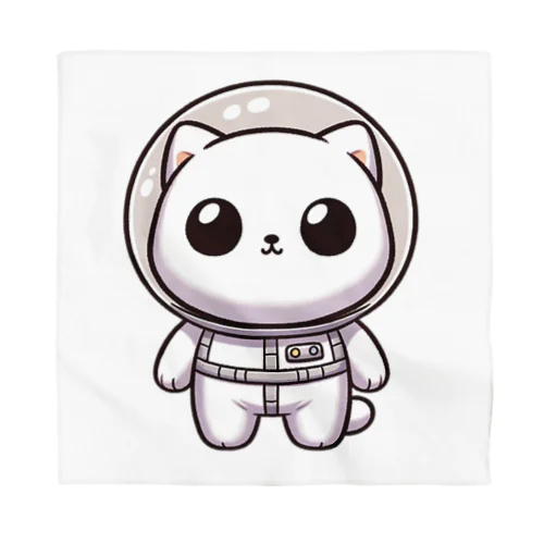 白猫のユキ　宇宙飛行士 バンダナ