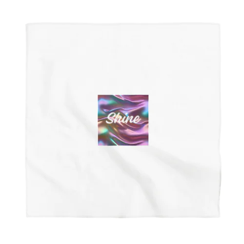 オーロラシルク　Shineロゴ入り Bandana