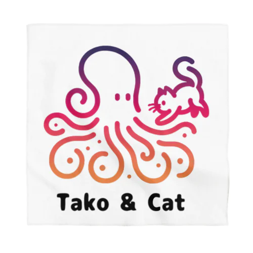 タコ & 猫 Bandana