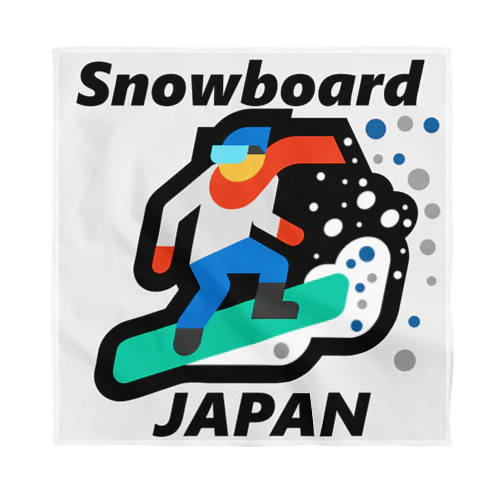 スノーボード（ snowboard ）素晴らしいボードライフをお祈りいたします。ご安全に！ バンダナ