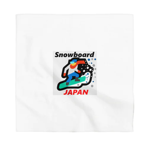 スノーボード（ snowboard ）素晴らしいボードライフをお祈りいたします。ご安全に！ バンダナ