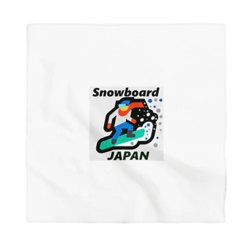 スノーボード（ snowboard ）素晴らしいボードライフをお祈りいたします。ご安全に！ バンダナ