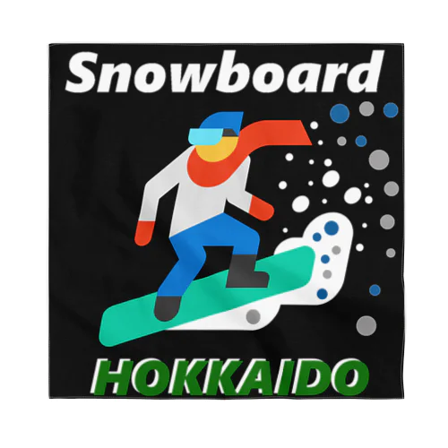 スノーボード（ snowboard HOKKAIDO;北海道）素晴らしいボードライフをお祈りいたします。ご安全に！ 스카프