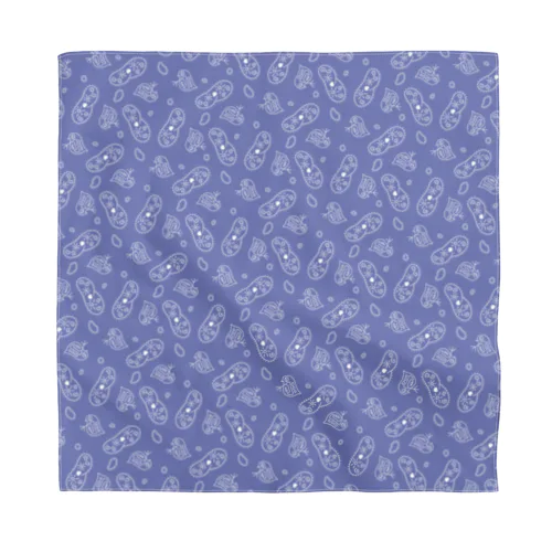 微生物パターン青_アイテムいろいろ Bandana
