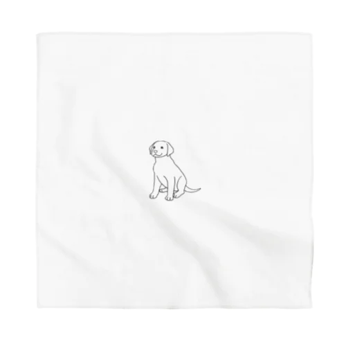 Labrador 線画 グッズ Bandana