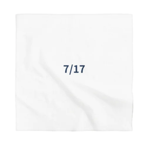 日付グッズ　7/17バージョン Bandana