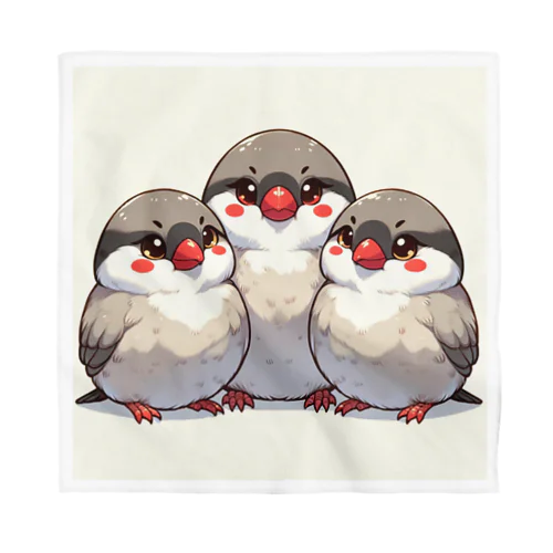 仲良し文鳥 Bandana