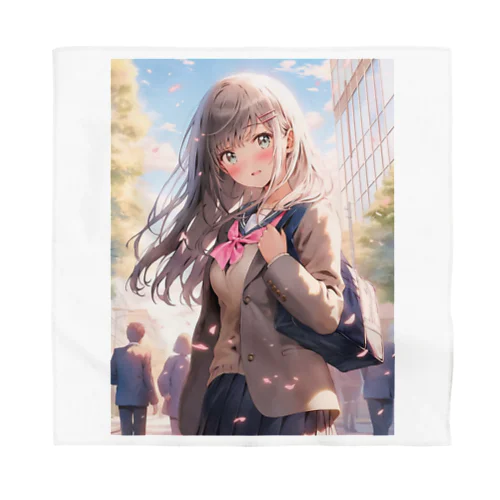 ブレザーセーラー服ミックス制服の女の子 Bandana