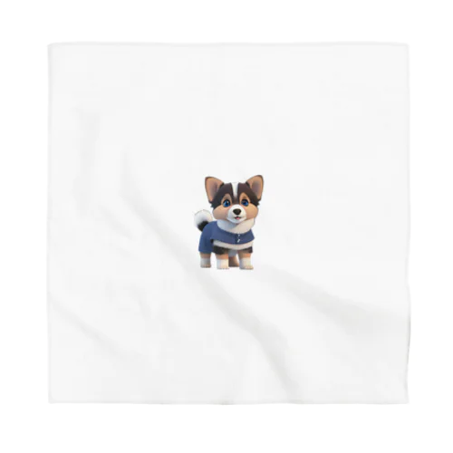 可愛い３D犬 Bandana