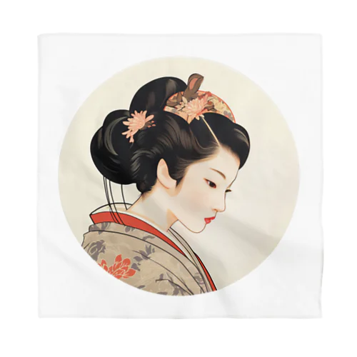 浮世絵 美人画 Ukiyoe beauty painting [UB-MJ52-SR001-0002] Bandana