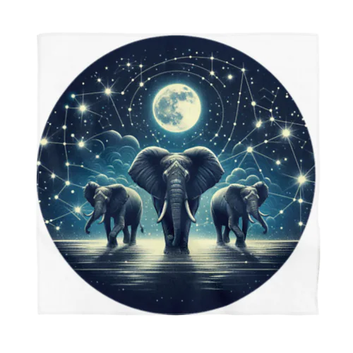 Night  Elephant Symphonic Bandana