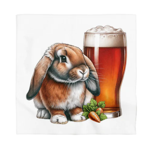 可愛いウサギ(垂れ耳ビール)カラー03 Bandana