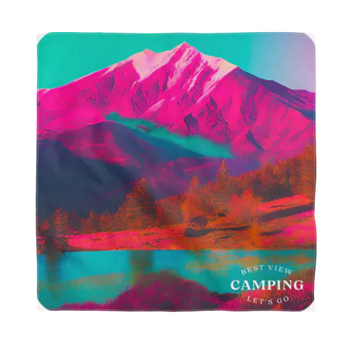 I want to go camping バンダナ