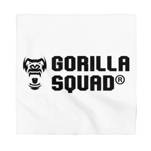 GORILLA SQUAD ロゴ黒 バンダナ